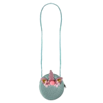 Straw Handbag 12cm - Unicorn